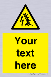 Custom warning Arc flash